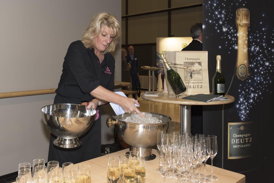 Er werd champagne geserveerd van het huis Deutz